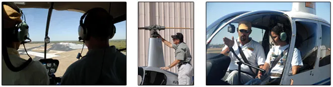 Helicopter pilot training at Alamo Flight Academy in San Antonio